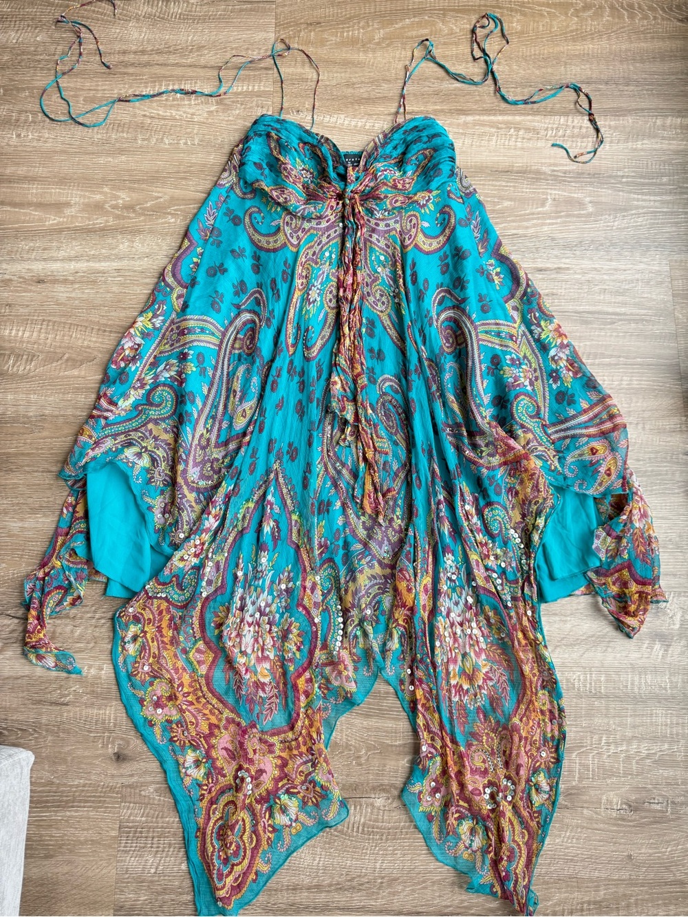 beautiful early 2000s silk dress - Picture 4 of 4